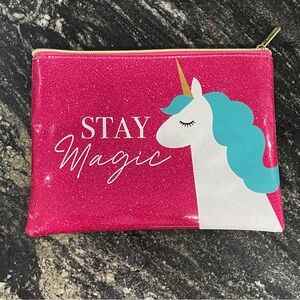 Ruby & Cash Unicorn Y2K‎ Sparkle Glam Makeup Accessory Kidcore Barbie Pink Bag